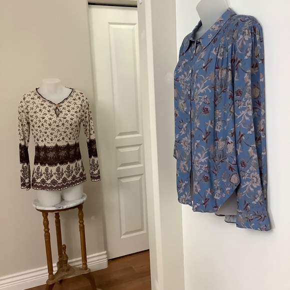 Like NEW: Veronica Beard Semi-Sheer Flowy Blouse Shirt Sz 12 - Picture 7 of 13